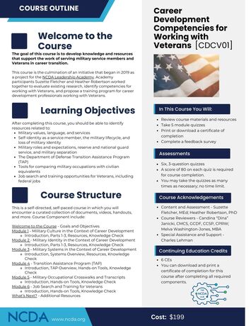 The ncda hub Course outline Cdcv